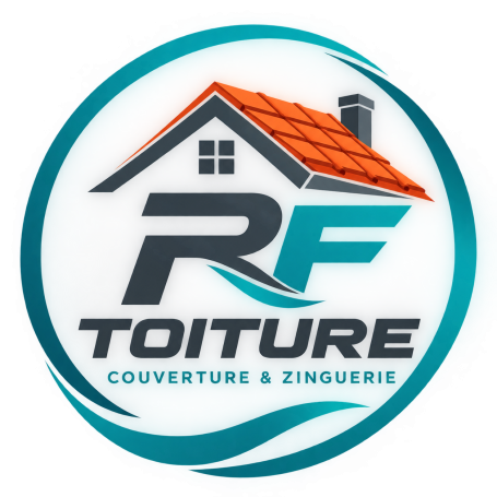 Logo RF, toiture, artisan, couvreur Zingueur, à Marseille et ses alentours